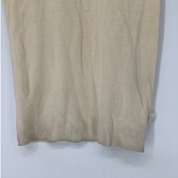 Rag & Bone Women's Medium Ivory Amy Ribbed Knit Polo Dress Short Sleeve K8-9 - Picture 6 of 11